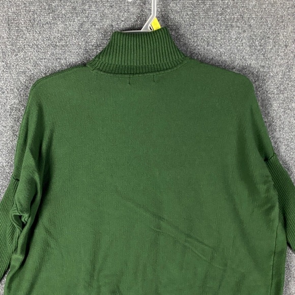 Joseph A Sweater Women's Small‎ Pullover Turtleneck Green Rayon Blend S - Picture 8 of 8